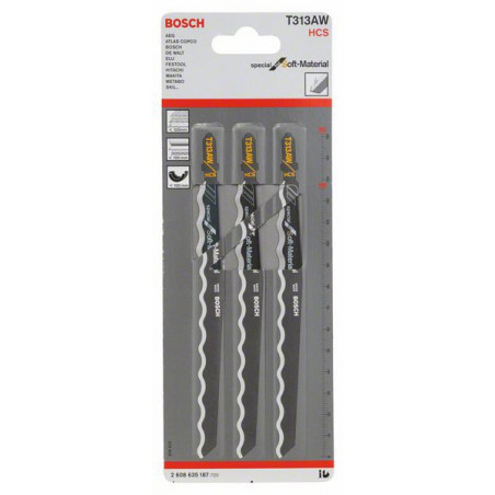 2608635187 Lame de scie sauteuse T 313 AW Accessoire Bosch pro outils
