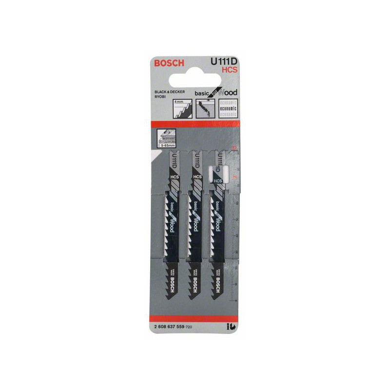 2608637559 Lame de scie sauteuse U 111 D Accessoire Bosch pro outils