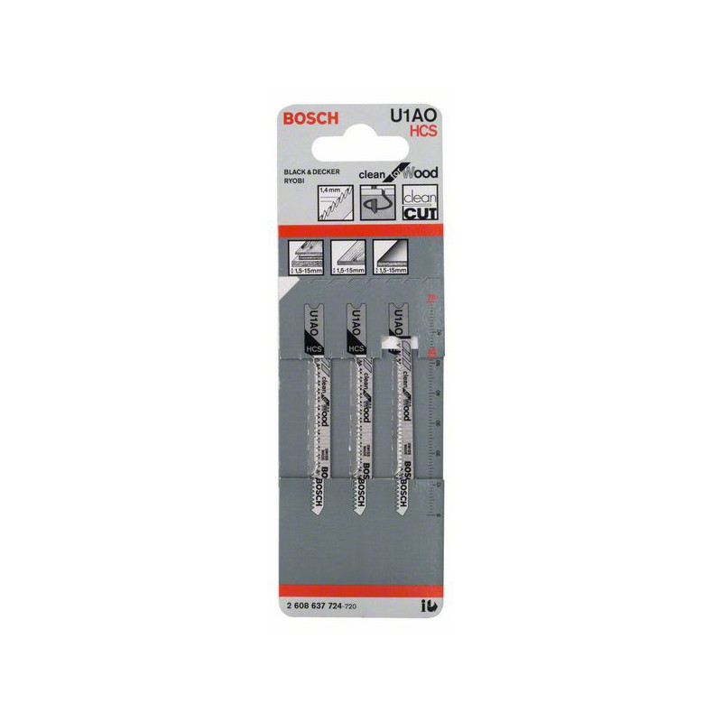 2608637724 Lame de scie sauteuse U 1 AO Accessoire Bosch pro outils