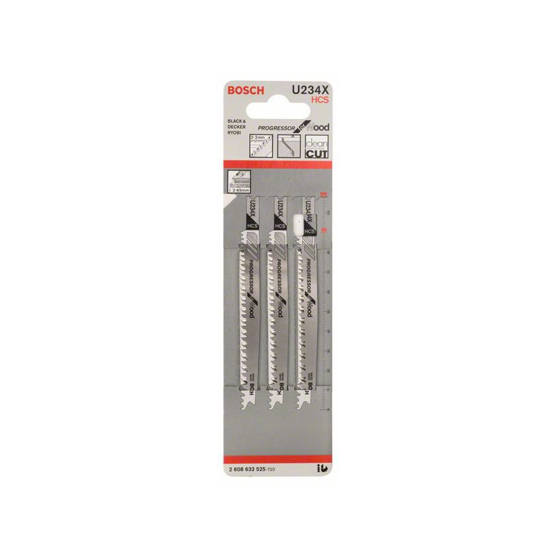 2608633525 Lame de scie sauteuse U 234 X Accessoire Bosch pro outils