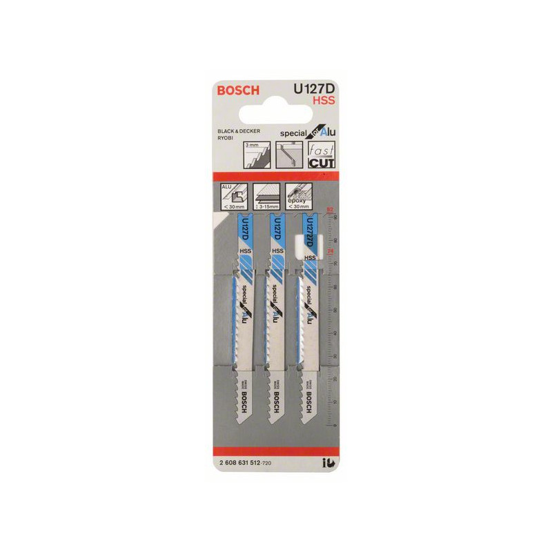 2608631512 Lame de scie sauteuse U 127 D Accessoire Bosch pro outils