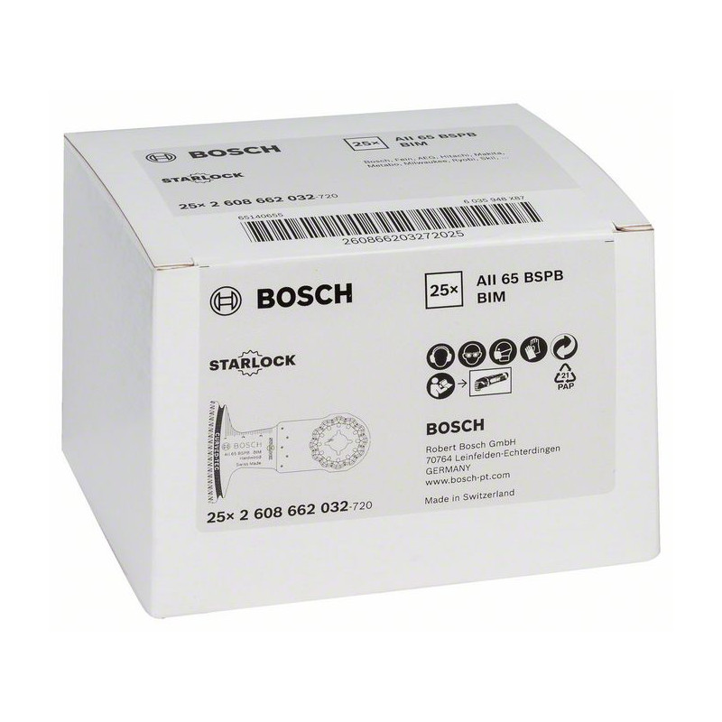 2608662032 Lame plongeante BIM AII 65 BSPB Hard Wood Accessoire Bosch pro outils