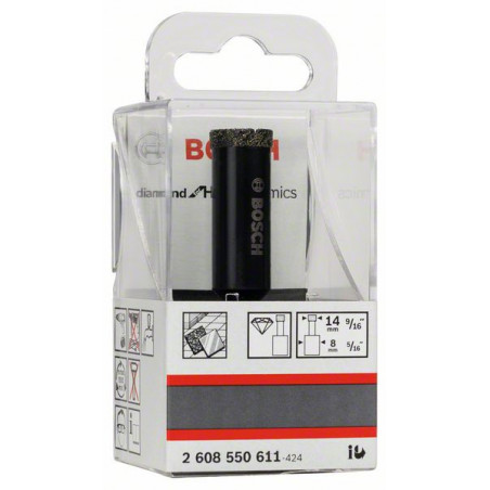 2608550611 Forets diamantés à eau Diamond for Hard Ceramics Accessoire Bosch pro outils
