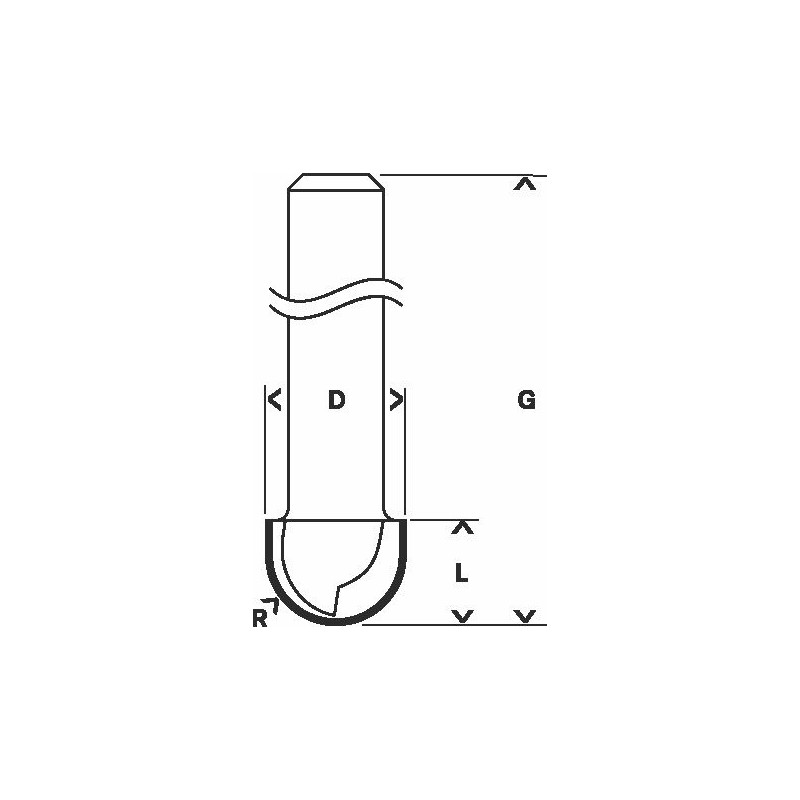 2608628369 Fraises à canneler Accessoire Bosch pro outils