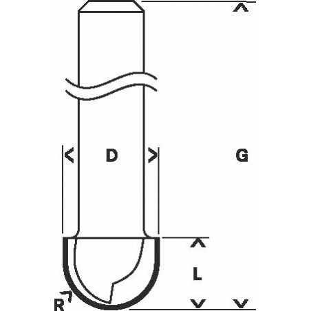 2608628369 Fraises à canneler Accessoire Bosch pro outils