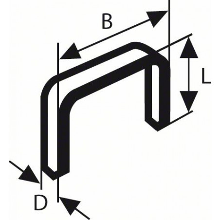 2609200200 Agrafe à fil plat de type 51 Accessoire Bosch pro outils