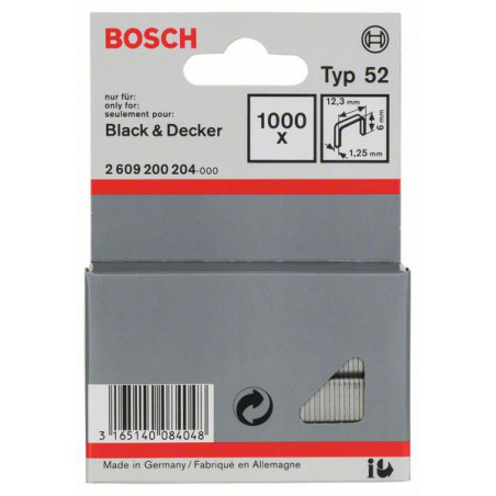 2609200204 Agrafe à fil plat de type 52 Accessoire Bosch pro outils