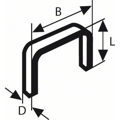 2609200208 Agrafe à fil plat de type 52 Accessoire Bosch pro outils