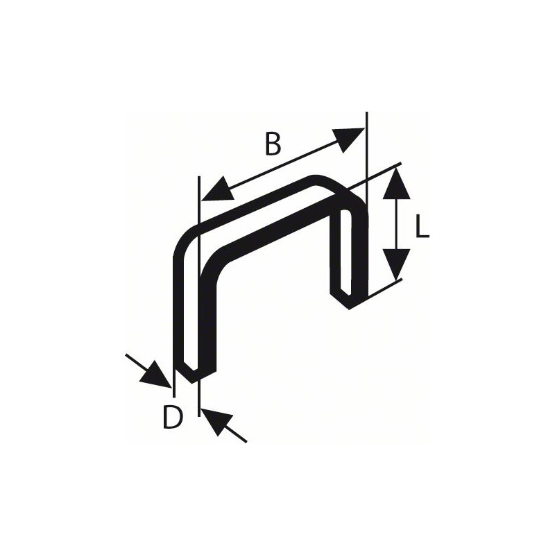 2609200234 Agrafe à fil fin de type 58 Accessoire Bosch pro outils