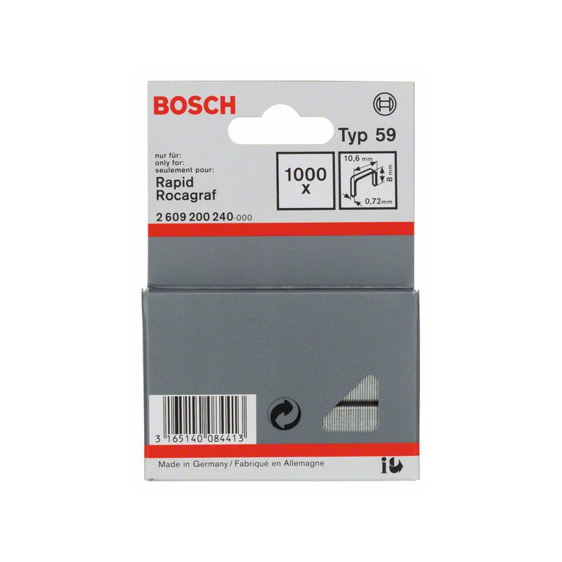 2609200240 Agrafe à fil fin de type 59 Accessoire Bosch pro outils