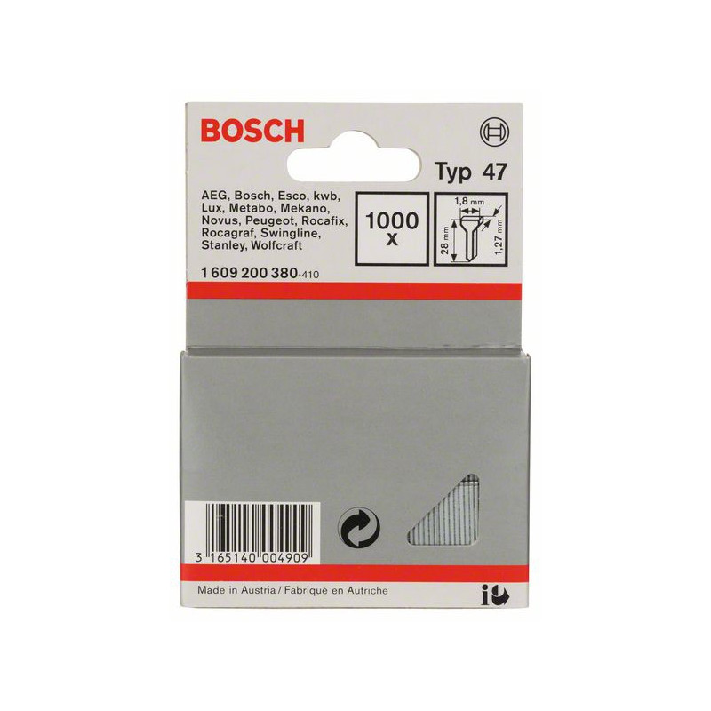1609200380 Clou type 47 Accessoire Bosch pro outils