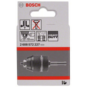Mandrin Sans Clé SDS-plus Bosch 1,5-13 Mm - Pour Perceuses à Percussion - Rotation Gauche-Droite