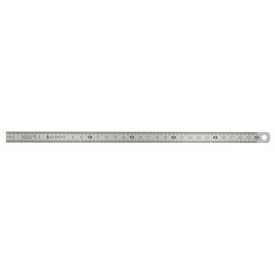 Réglet flexible en Inox - L 200 x l 13 x épaisseur 0,5 mm - graduation recto/verso - KSTOOLS | 300.0102