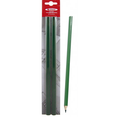 2 CRAYONS TAILLEUR DE PIERRE VERT 30CM /BLISTER TALIAPLAST | 401064