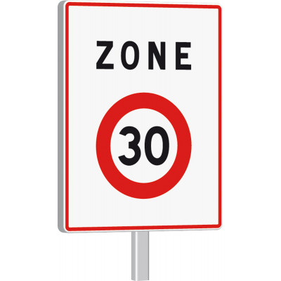 B30-700X900-Classe 1-Début de zone limitée à 30Km TALIAPLAST | 524321