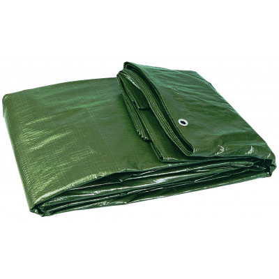 BACHE PLASTIQUE 8X10M RENFORCEE VERTE (120 G/M2 ENV.) TALIAPLAST | 390110