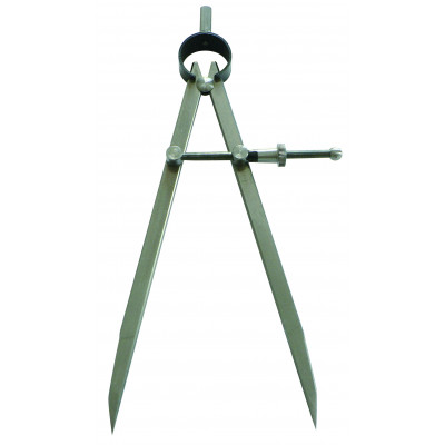 COMPAS A RESSORT A POINTES 100MM ACIER POLI TALIAPLAST | 402502