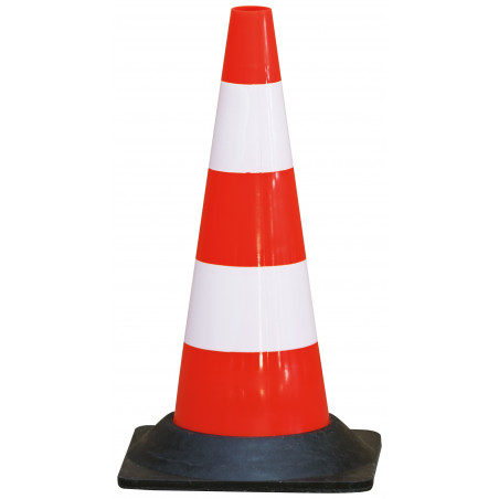CONE PLASTIQUE 50CM PIED CAOUTCHOUC 1,850KG TALIAPLAST | 520601