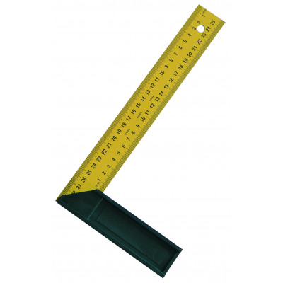 EQUERRE DROITE ET D'ONGLET LAME ACIER 300MM TALIAPLAST | 460939
