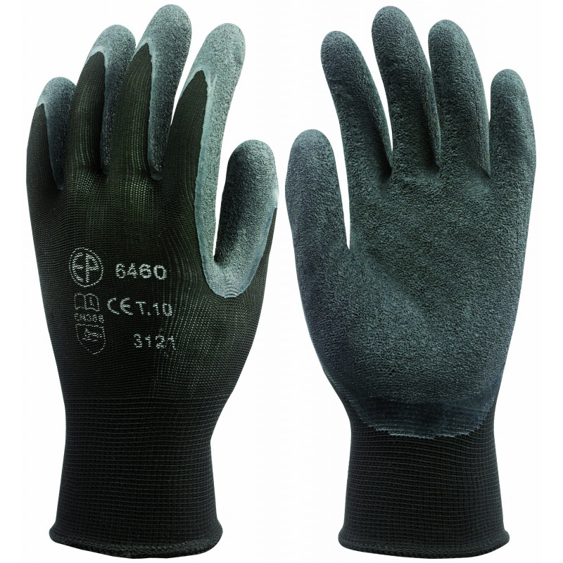 GANTS NYLON ENDUITS LATEX (TAILLE 9) TALIAPLAST | 371170
