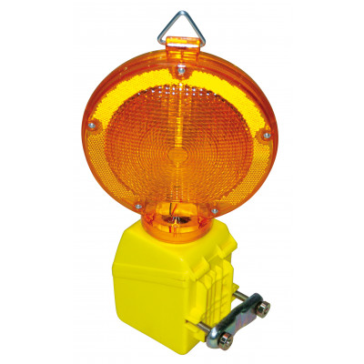 LAMPE DE CHANTIER CLIGNOTANTE AUTOMATIQUE AVEC FIXATION TALIAPLAST | 500203