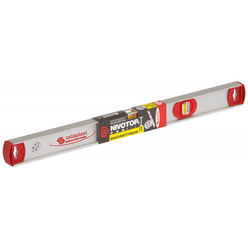 NIVEAU "NIVOTOP" ALUMINIUM PROFIL I MAGNETIQUE 60CM TALIAPLAST | 450421