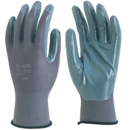 PAIRE DE GANTS POLYAMIDE ENDUITS NITRILE (T10) TALIAPLAST | 371118