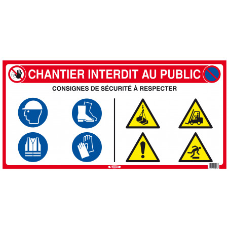 PANNEAU DE CHANTIER 10 EN 1 800X400mm TALIAPLAST | 620016