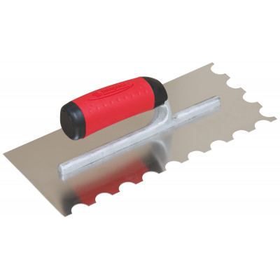 PLATOIR A COLLE INOX 28X12 DENTS DEMI-LUNE 20X10MM TALIAPLAST | 440108