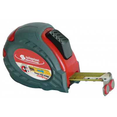 QUINTUPLE METRE AIMANTE BOITIER BI-MATIERE 25MM TALIAPLAST | 490712