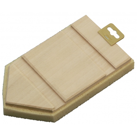 RECHARGE BOIS EPONGE 25X14X2,5CM POINTUE POUR 301614 TALIAPLAST | 301616