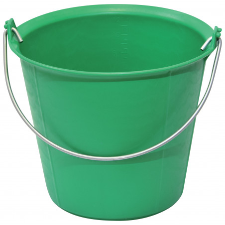 SEAU PRO RENFORCE A ERGOTS VERT 13 L Anse 6,3mm TALIAPLAST | 310133