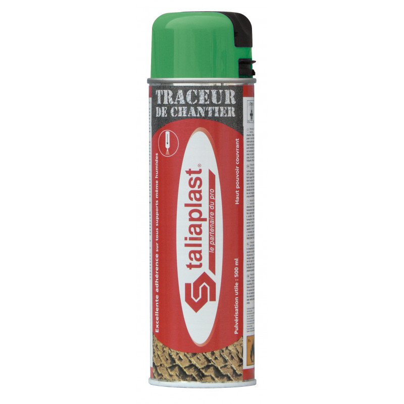 TRACEUR DE CHANTIER 500ML VERT FLUO TALIAPLAST | 521003