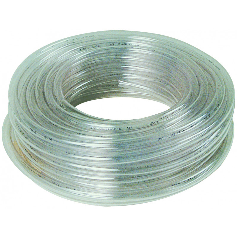 TUYAU CRISTAL POUR FIOLE A NIVEAU D.12X16MM L.25M TALIAPLAST | 400302