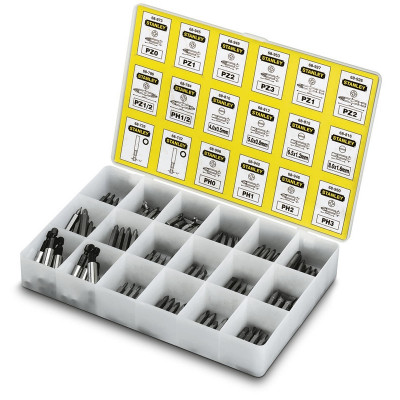 COFFRET D'EMBOUTS DE VISSAGE - ASSORTIMENT DE 200 PIÈCES STANLEY 1-68-741