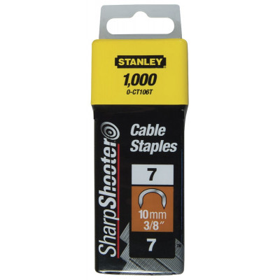 Agrafes cavaliers 12 mm type 7 - boîte de 1000 pièces - STANLEY | 1-CT108T