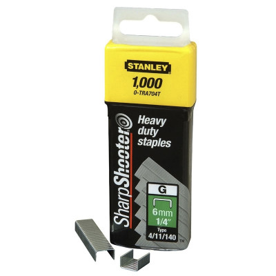 AGRAFES 8MM TYPE G - BOITE DE 5000 PIÈCES STANLEY 1-TRA705-5T
