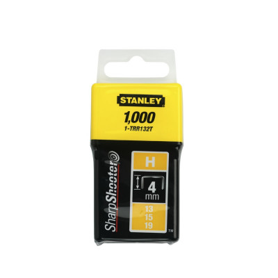AGRAFES 6MM TYPE H - BOITE DE 1000 PIÈCES STANLEY 1-TRR134T