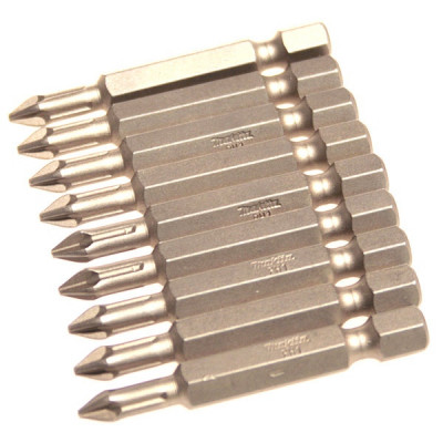 Makita P-06068 Embouts longs 50 mm PHILLIPS (Ph) Hexa 1/4''