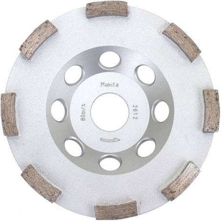 Makita B-48561 Plateau de ponçage diamant (travaux rapides) pour meuleuses et surfaceuses Ø 125 mm