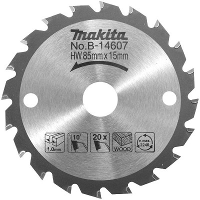 Makita B-14607 Lame carbure bois, pour scie circulaire à batterie HS300D et HS301D