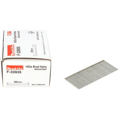 Makita F-34014 Clous brads T 16 Ga galvanisés, pour GF600