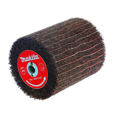 Makita P-19233 Brosses texture abrasive (FIBRES) et lamelles papier abrasif