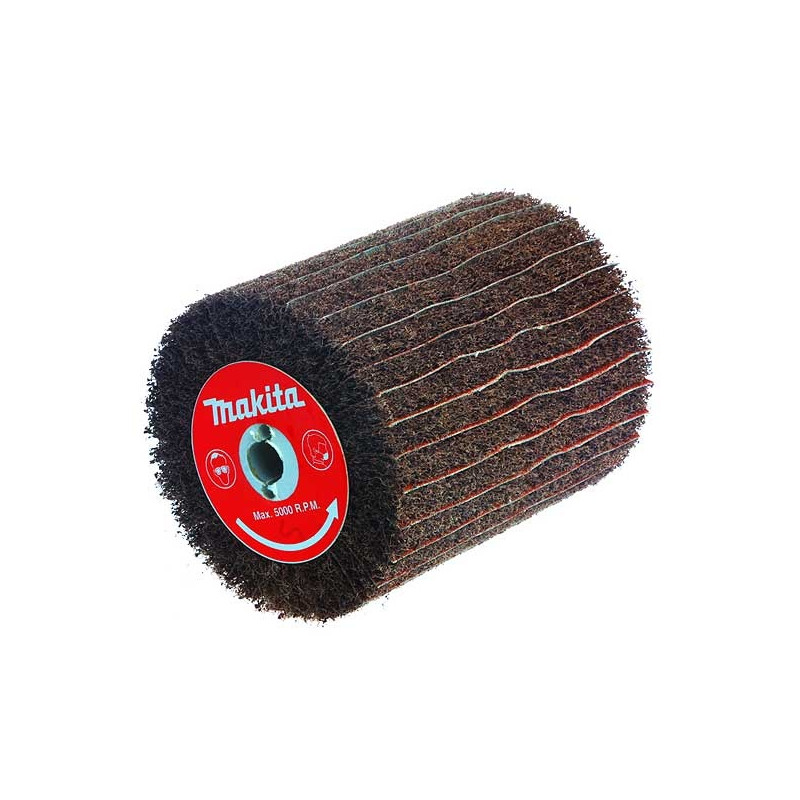 Makita P-19249 Brosses texture abrasive (FIBRES) et lamelles papier abrasif