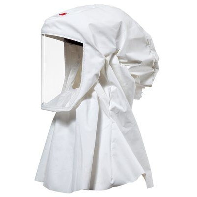 Cagoule légère blanche résistante aux produits chimiques 3M™ Versaflo™ S-533L avec harnais standard  3M | 7000000147