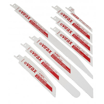 Pack 5 lames scie sabre 6-10d/'' 300 mm Virax | 046014