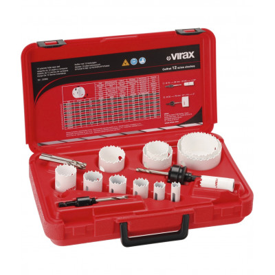 Coffret 9 scies cloches 19-64 mm Virax | 220907