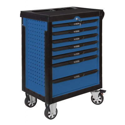 Servante PEARLline bleue, 7 tiroirs - Kstools | 804.0007