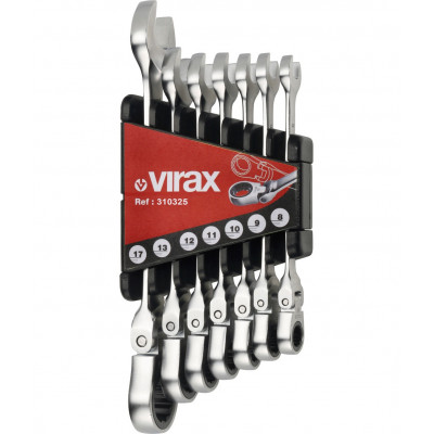 7 cles a cliquet a tete flexible 8-17 mm Virax | 310325