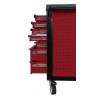 Servante PEARLline rouge, 7 tiroirs - Kstools | 809.0007